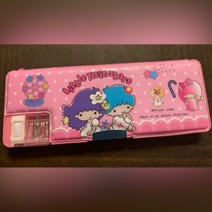 Little Twin Stars Pencil Case With Sharpener ✨